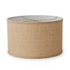 16" Burlap Drum Shade