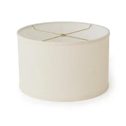 16" Burlap Drum Shade