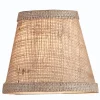 5" Burlap Empire Chandelier Shade