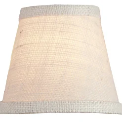 5" Burlap Empire Chandelier Shade