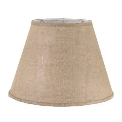 18" Burlap Empire Lamp Shade