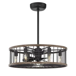 26" City Cage LED Ceiling Fandelier