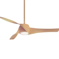 58" Contemporary Twisted Blade LED Ceiling Fan