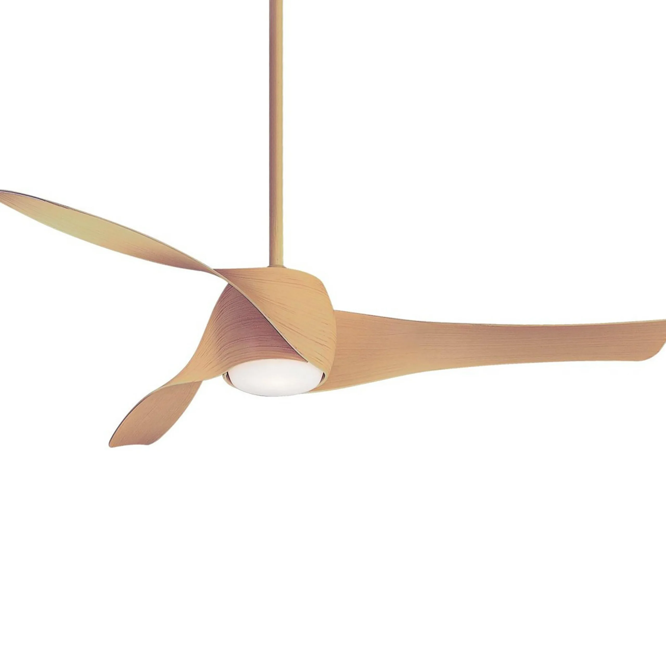 58" Contemporary Twisted Blade LED Ceiling Fan