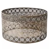 18" Filigree Lotus Euro Fitter Metal Shade