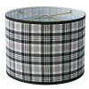 14" Flannel Drum Shade with Euro Fitter