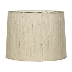 12" Grasscloth Drum Shade