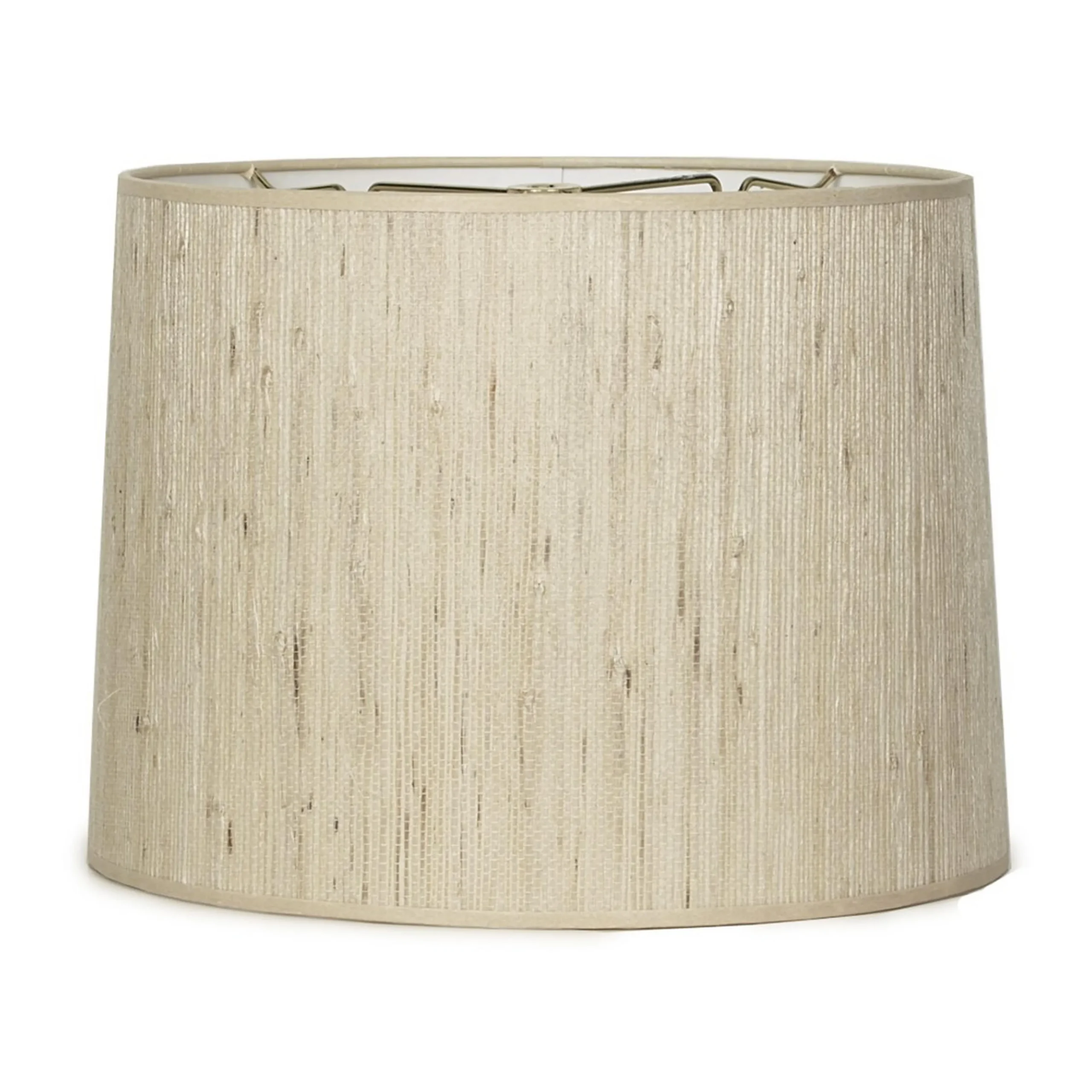 12" Grasscloth Drum Shade