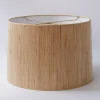 16" Grasscloth Drum Shade