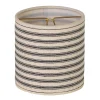 4" Horizontal Ticking Stripe Chandelier Shade