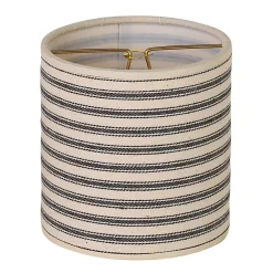 4" Horizontal Ticking Stripe Chandelier Shade