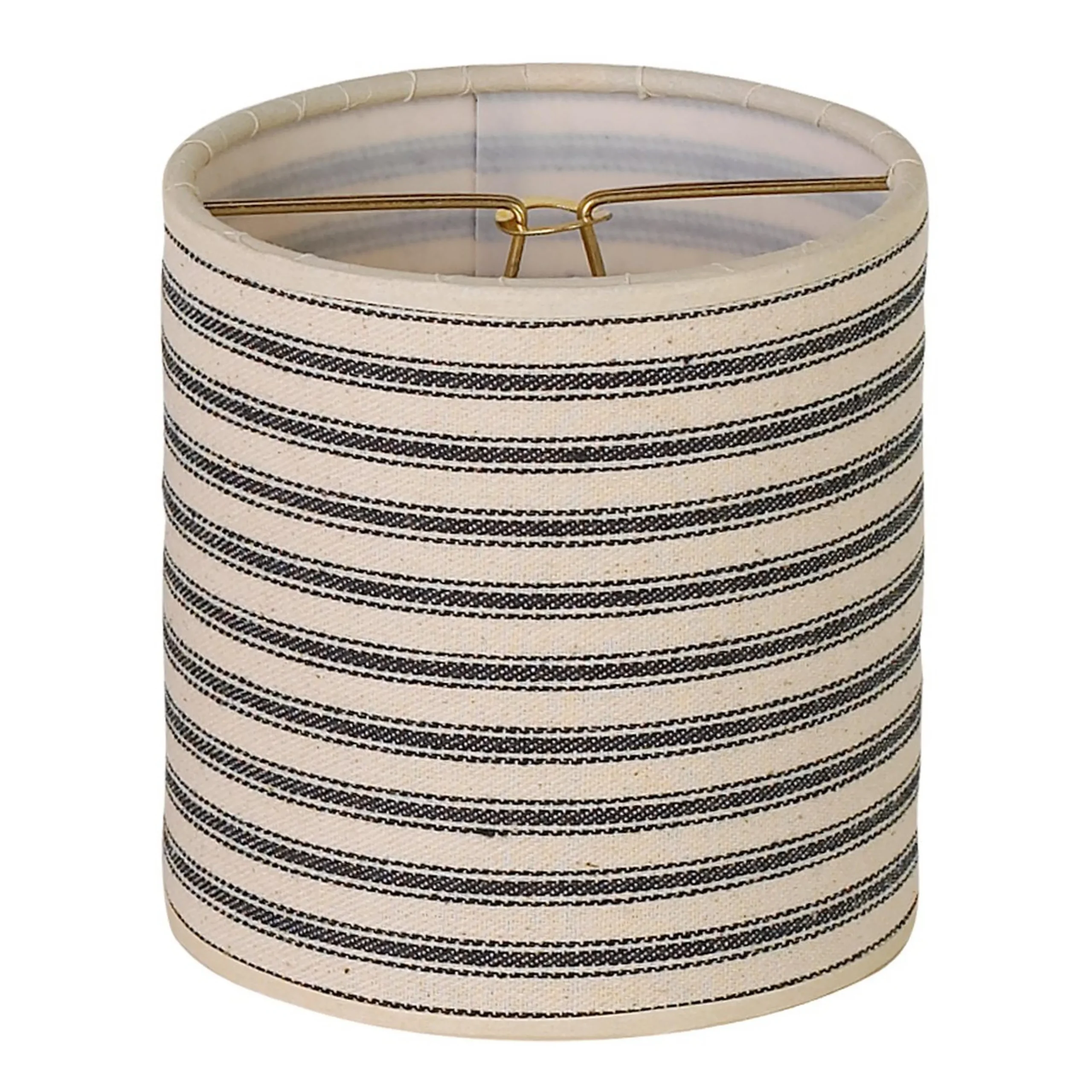 4" Horizontal Ticking Stripe Chandelier Shade