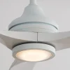 60" Indoor / Outdoor Metal and Wood LED Ceiling Fan