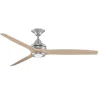 48" Indoor / Outdoor Metal and Wood LED Ceiling Fan