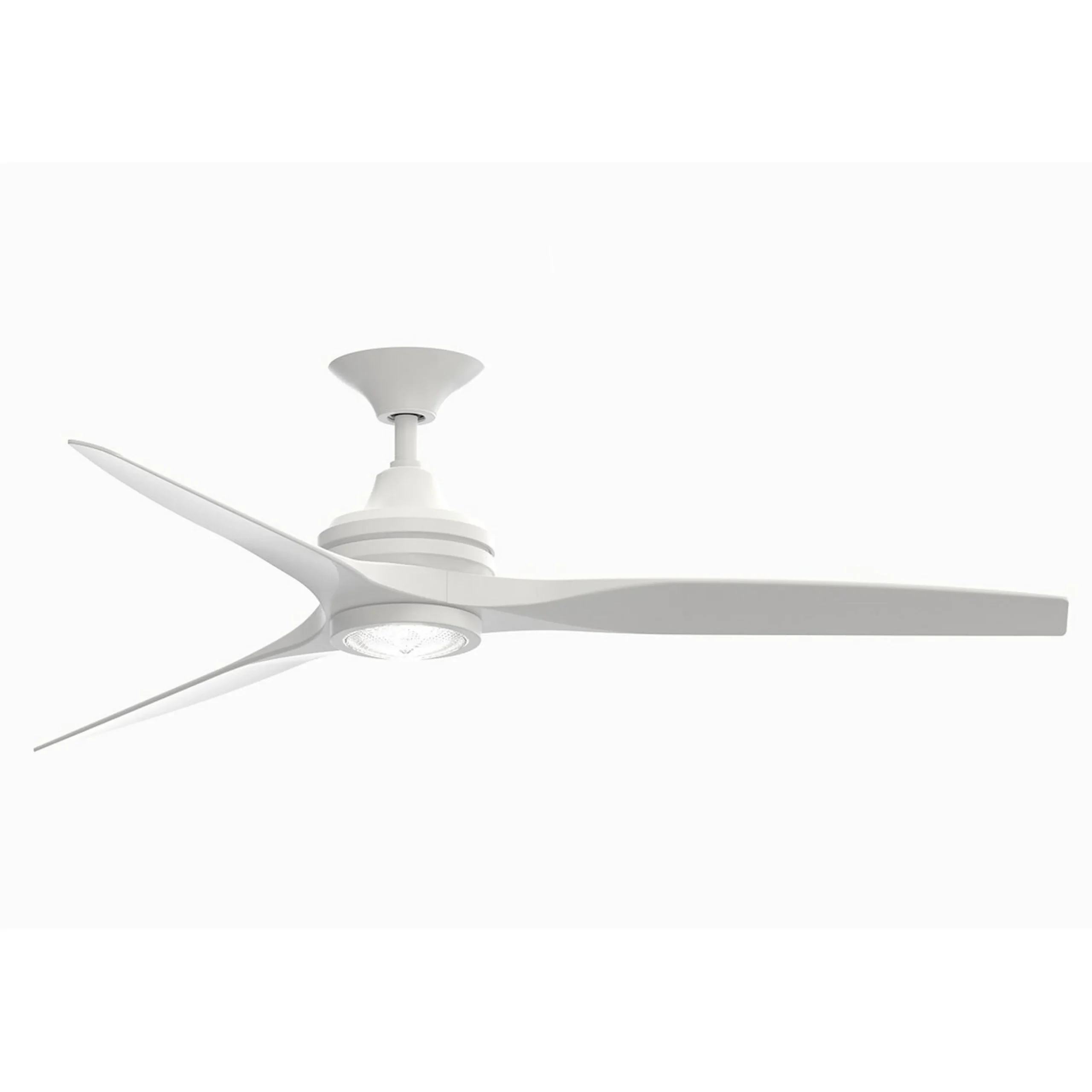 60" Indoor / Outdoor Metal and Wood LED Ceiling Fan