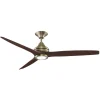 48" Indoor / Outdoor Metal and Wood LED Ceiling Fan