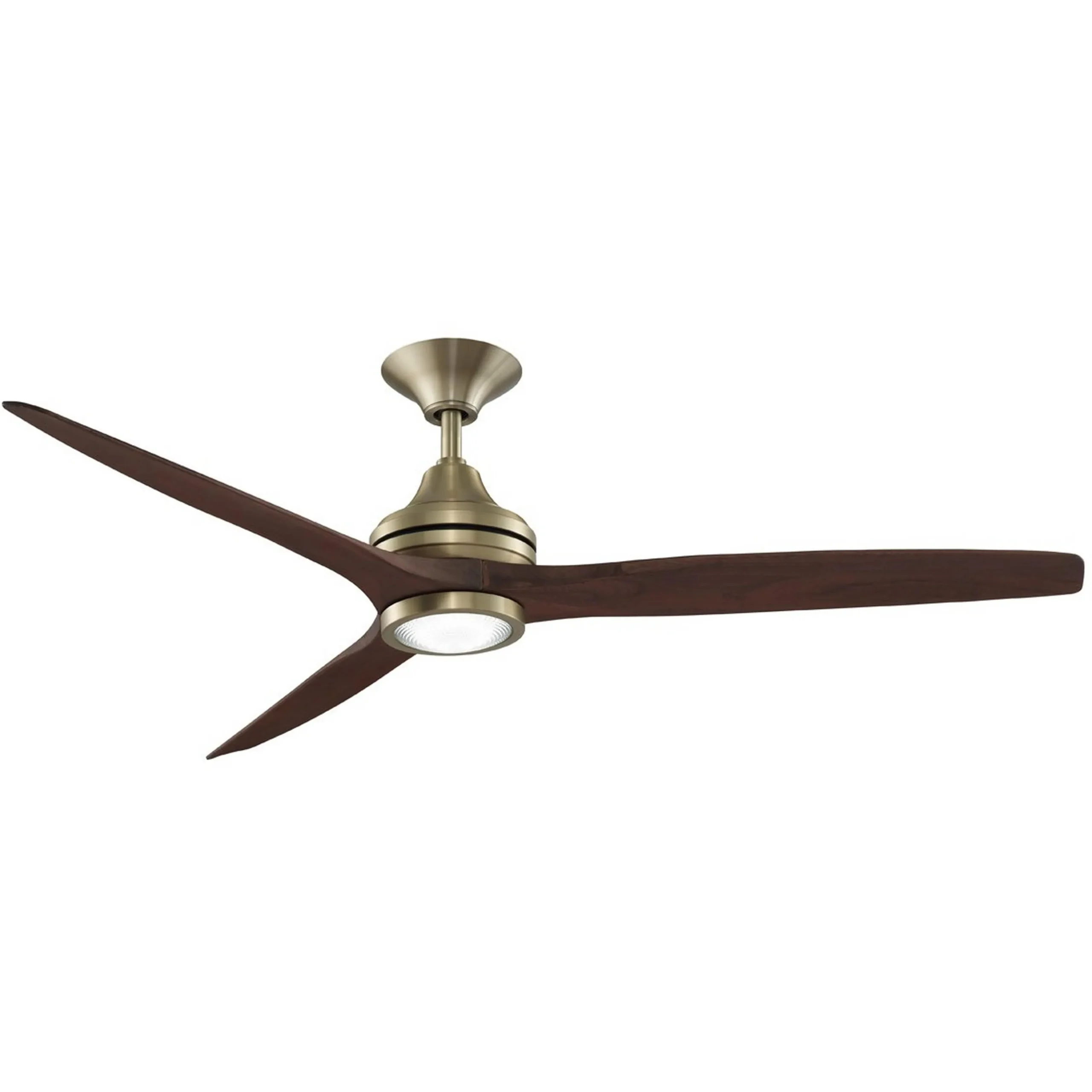48" Indoor / Outdoor Metal and Wood LED Ceiling Fan