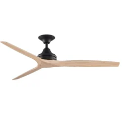 60" Indoor / Outdoor Metal and Wood Ceiling Fan