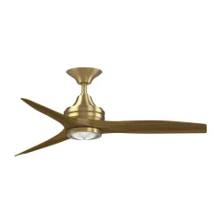 48" Indoor / Outdoor Metal and Wood LED Ceiling Fan