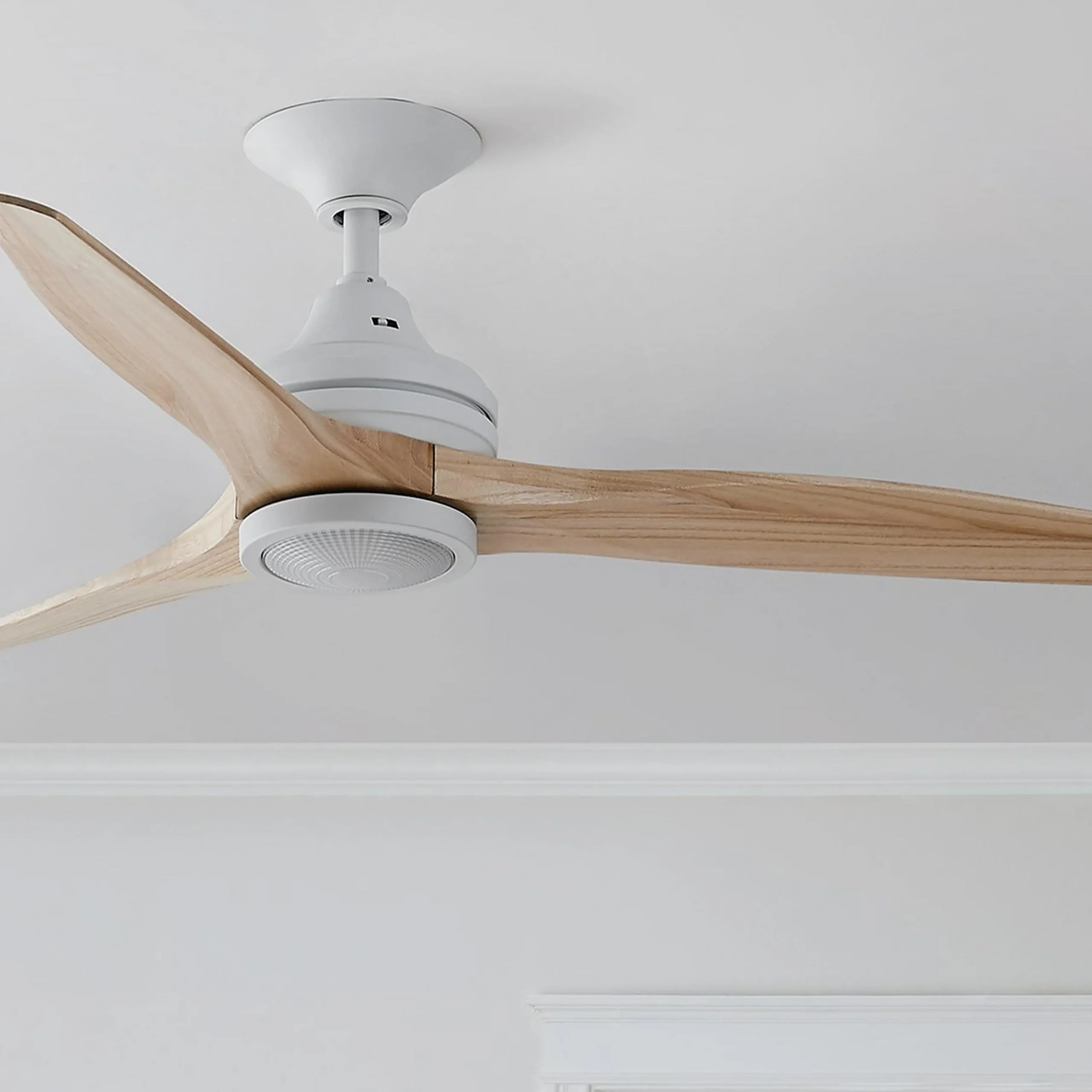 48" Indoor / Outdoor Metal and Wood LED Ceiling Fan
