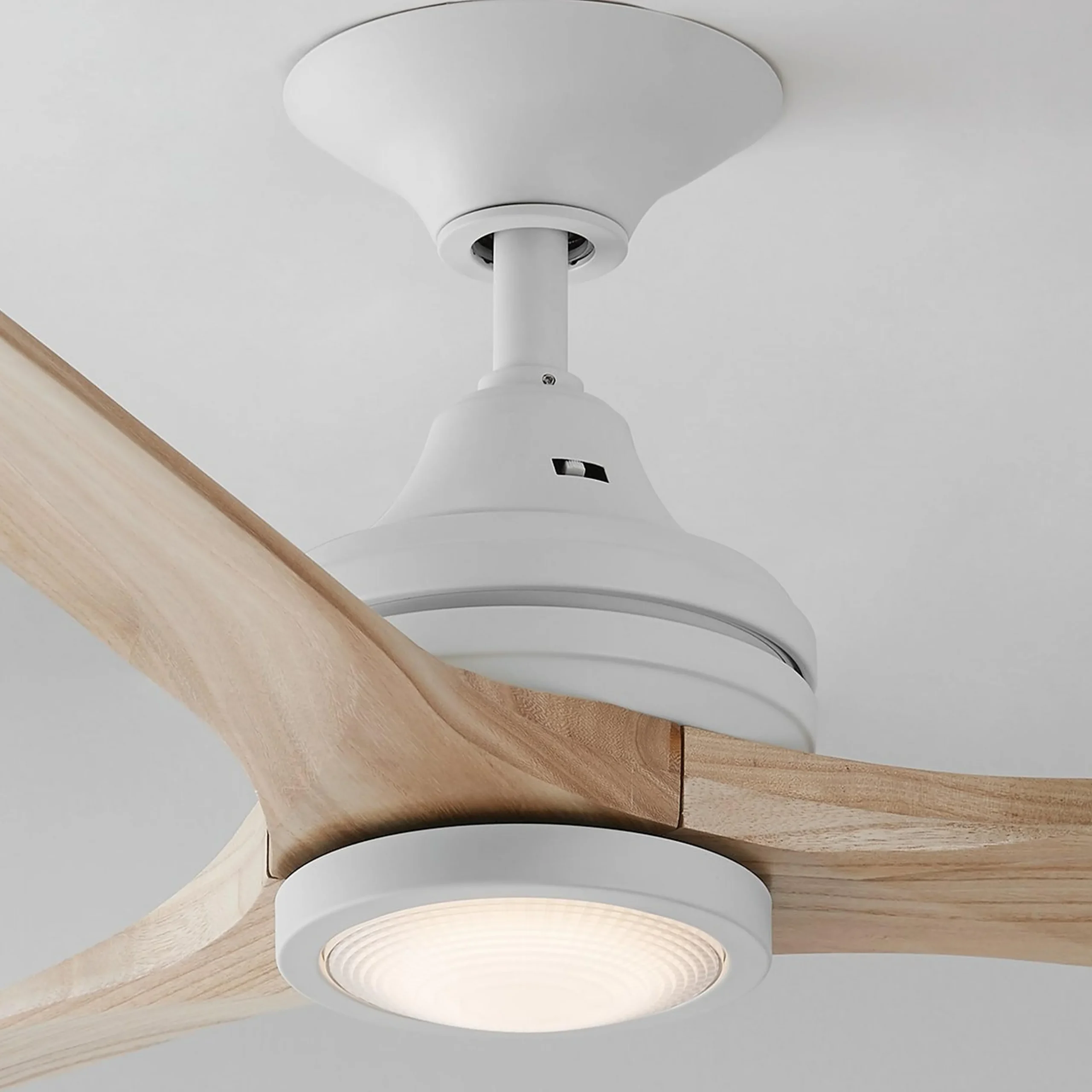 48" Indoor / Outdoor Metal and Wood LED Ceiling Fan