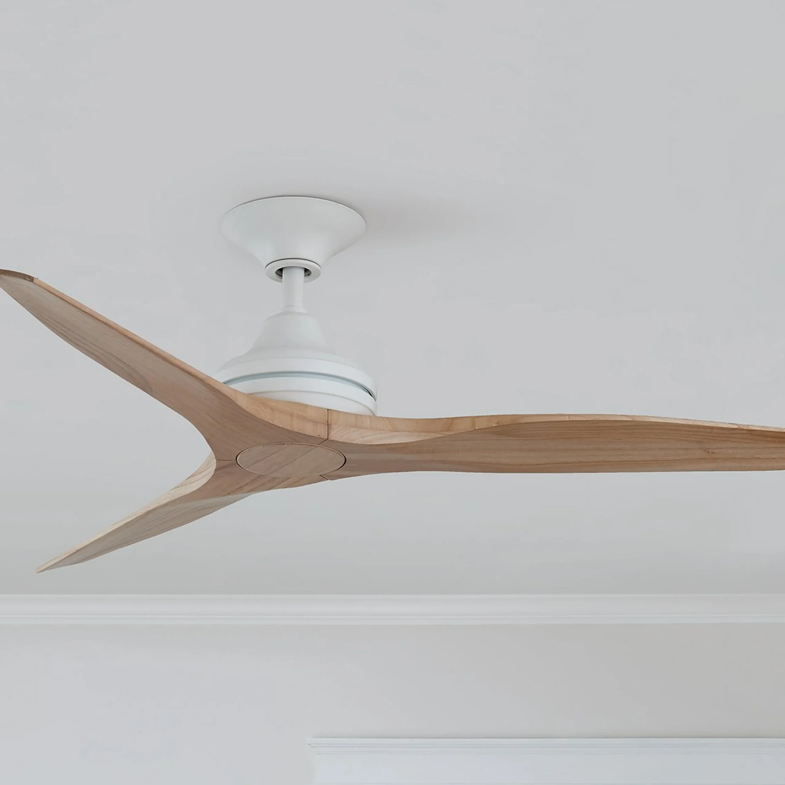48" Indoor / Outdoor Metal and Wood LED Ceiling Fan