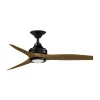 48" Indoor / Outdoor Metal and Wood LED Ceiling Fan