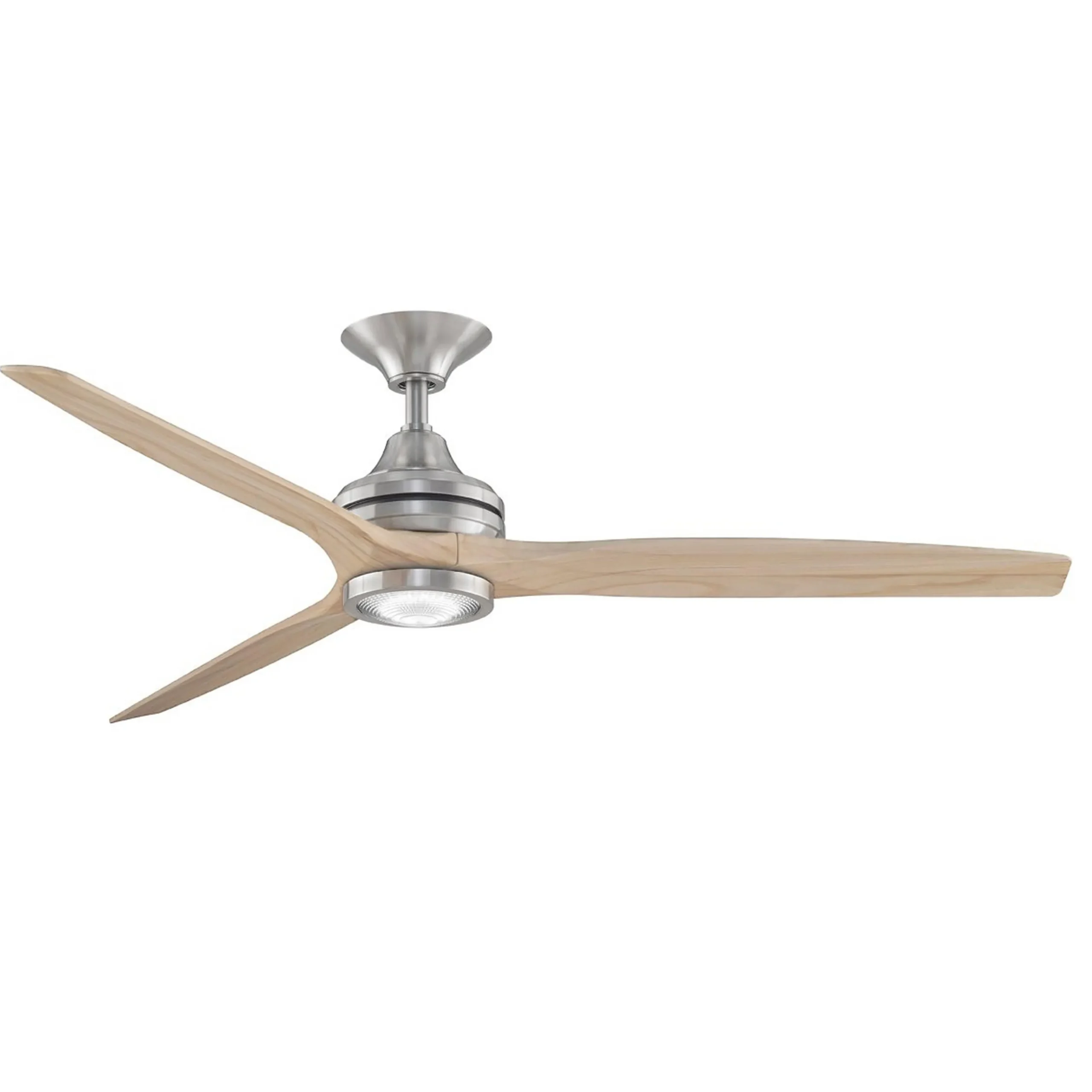 60" Indoor / Outdoor Metal and Wood LED Ceiling Fan
