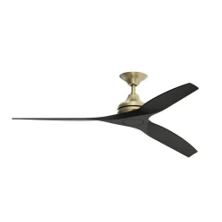 60" Indoor / Outdoor Metal and Wood Ceiling Fan