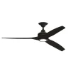 60" Indoor / Outdoor Metal and Wood LED Ceiling Fan