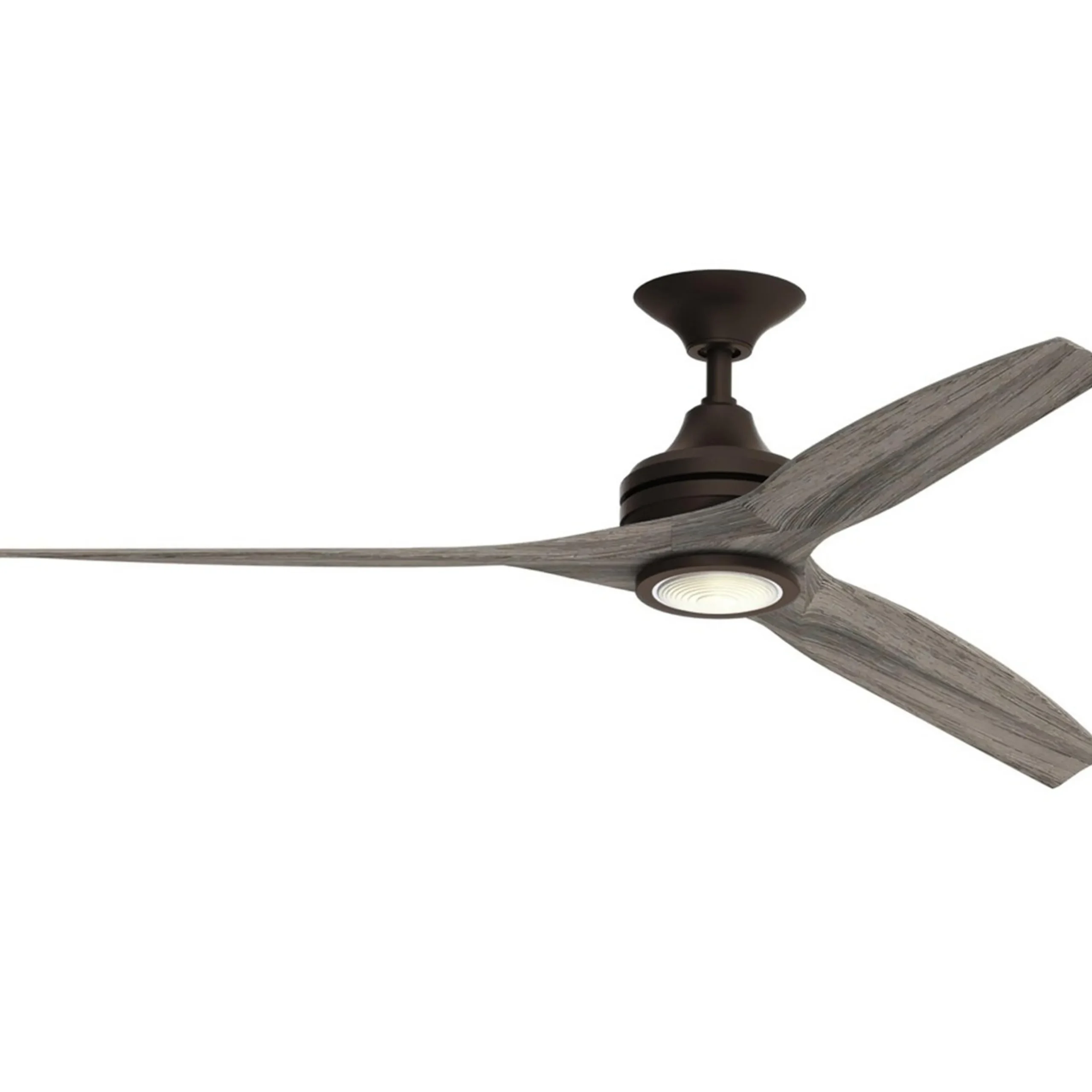 48" Indoor / Outdoor Metal and Wood LED Ceiling Fan