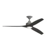 48" Indoor / Outdoor Metal and Wood LED Ceiling Fan