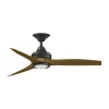 48" Indoor / Outdoor Metal and Wood LED Ceiling Fan