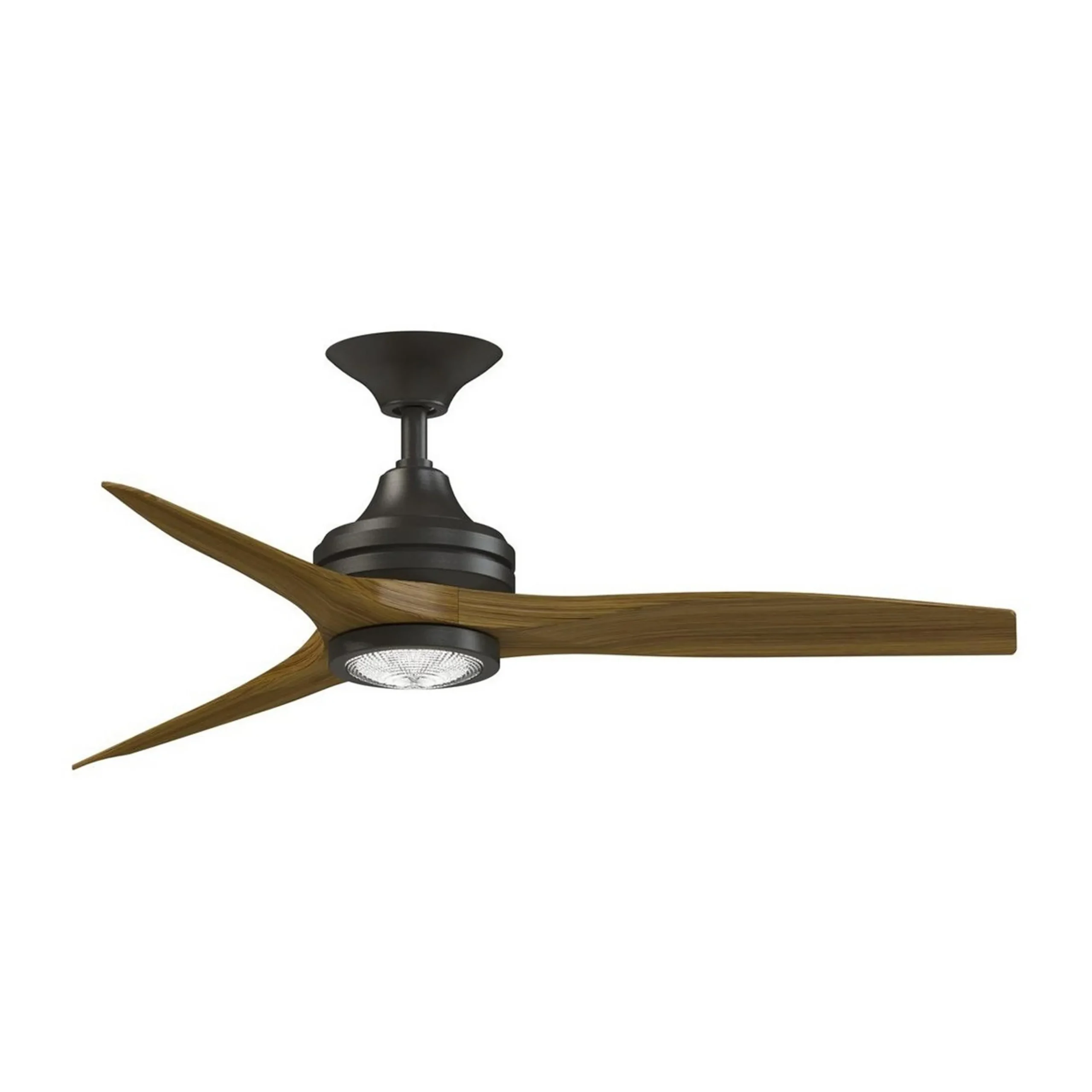 48" Indoor / Outdoor Metal and Wood LED Ceiling Fan