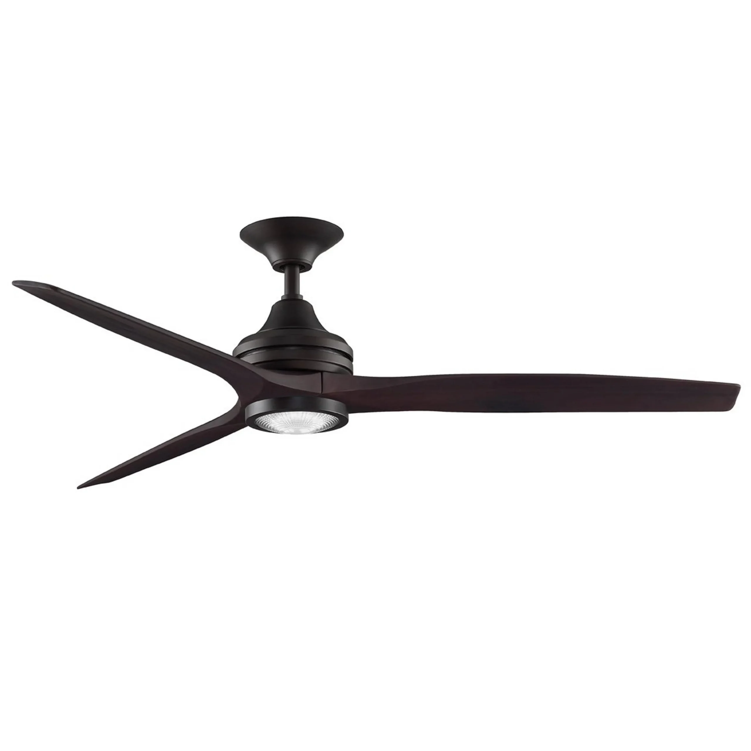 60" Indoor / Outdoor Metal and Wood LED Ceiling Fan