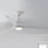 48" Indoor / Outdoor Metal and Wood LED Ceiling Fan