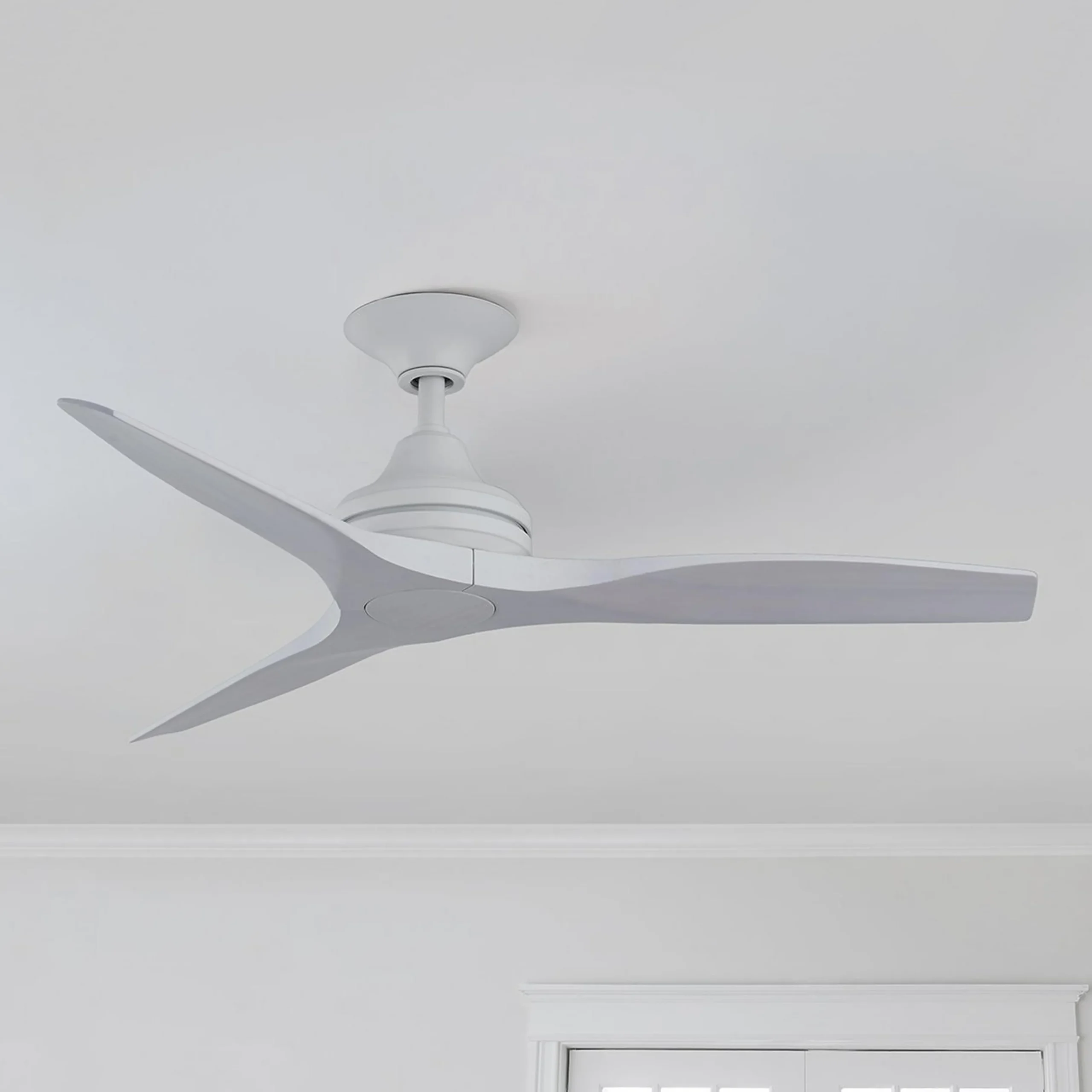 48" Indoor / Outdoor Metal and Wood LED Ceiling Fan