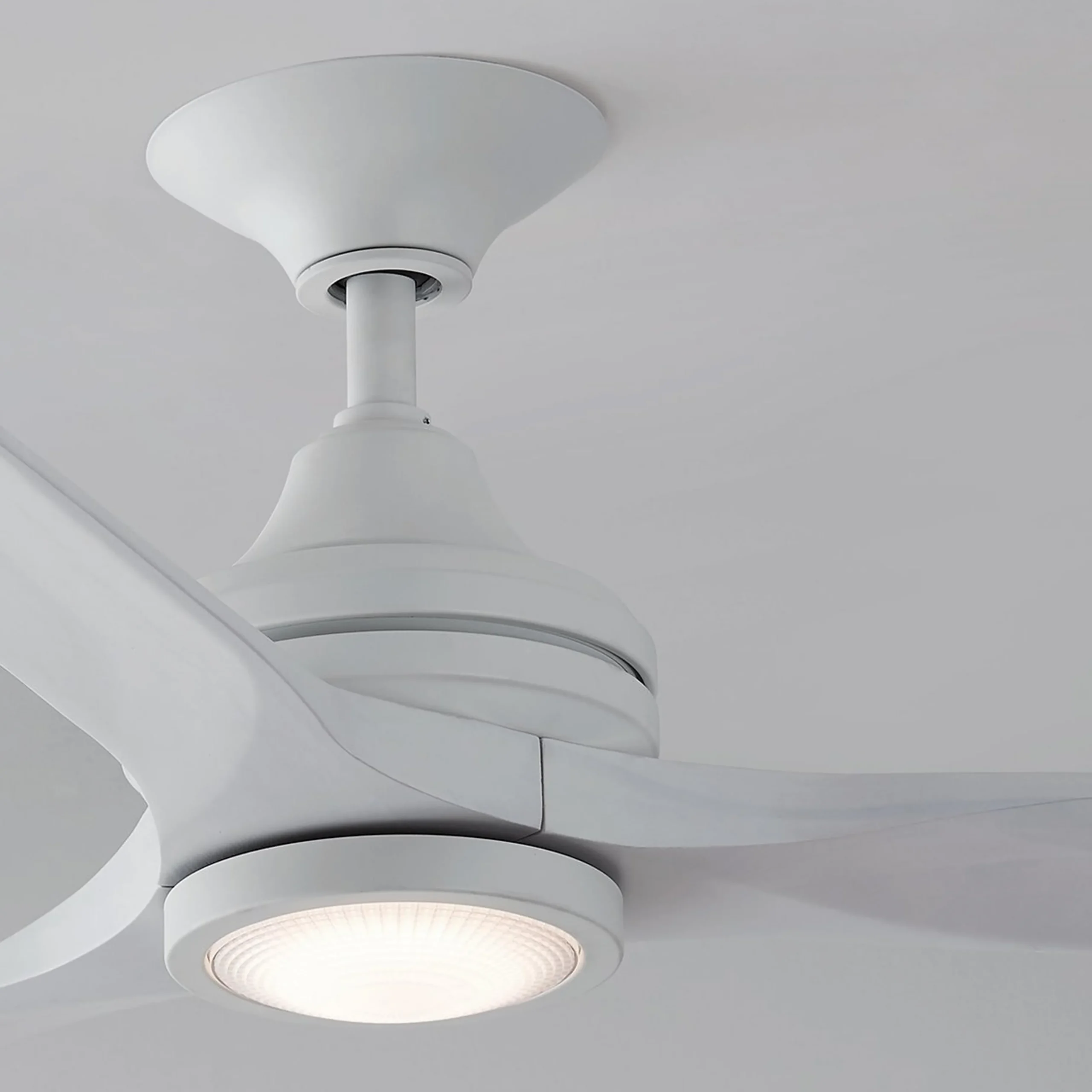 48" Indoor / Outdoor Metal and Wood LED Ceiling Fan