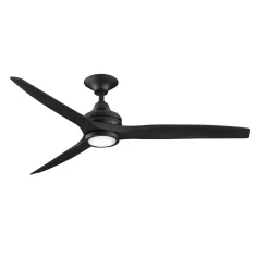 60" Indoor / Outdoor Metal and Wood LED Ceiling Fan