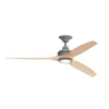 60" Indoor / Outdoor Metal and Wood LED Ceiling Fan