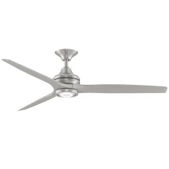 60" Indoor / Outdoor Metal and Wood LED Ceiling Fan