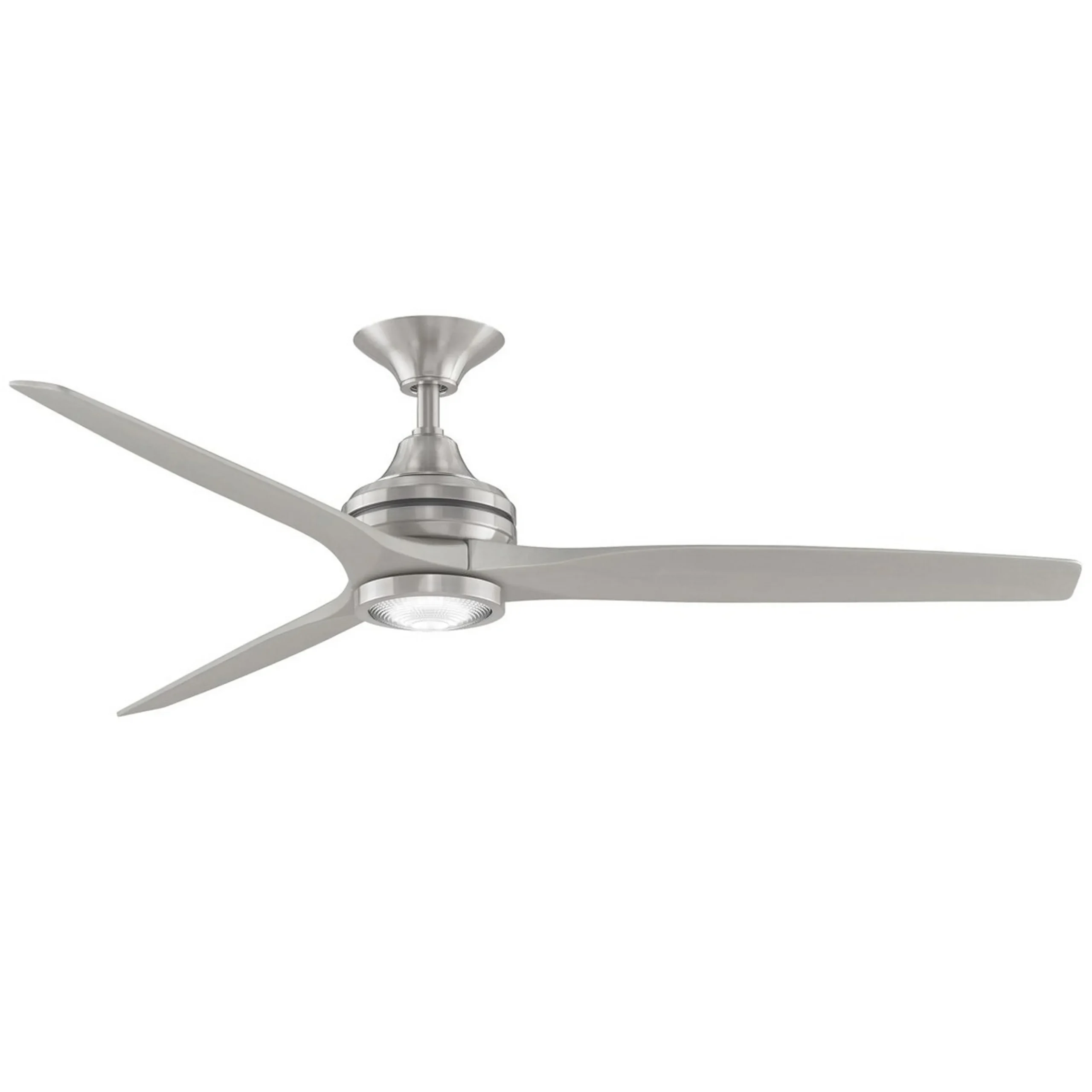 60" Indoor / Outdoor Metal and Wood LED Ceiling Fan