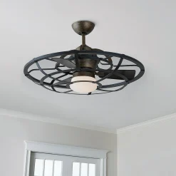 30" Industrial Cage Ceiling Fan