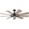 65" Industrial Spoke Ceiling Fan