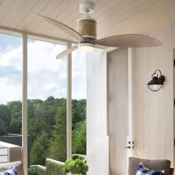 60" La Mer Smart LED Indoor / Outdoor Ceiling Fan