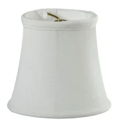 4" Linen Classic Bell Chandelier Shade