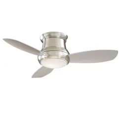 44" Low Ceiling LED Scoop Fan