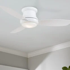 44" Low Ceiling LED Scoop Fan