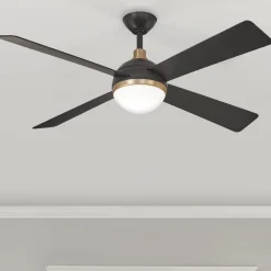 54" Modern Globe LED Ceiling Fan