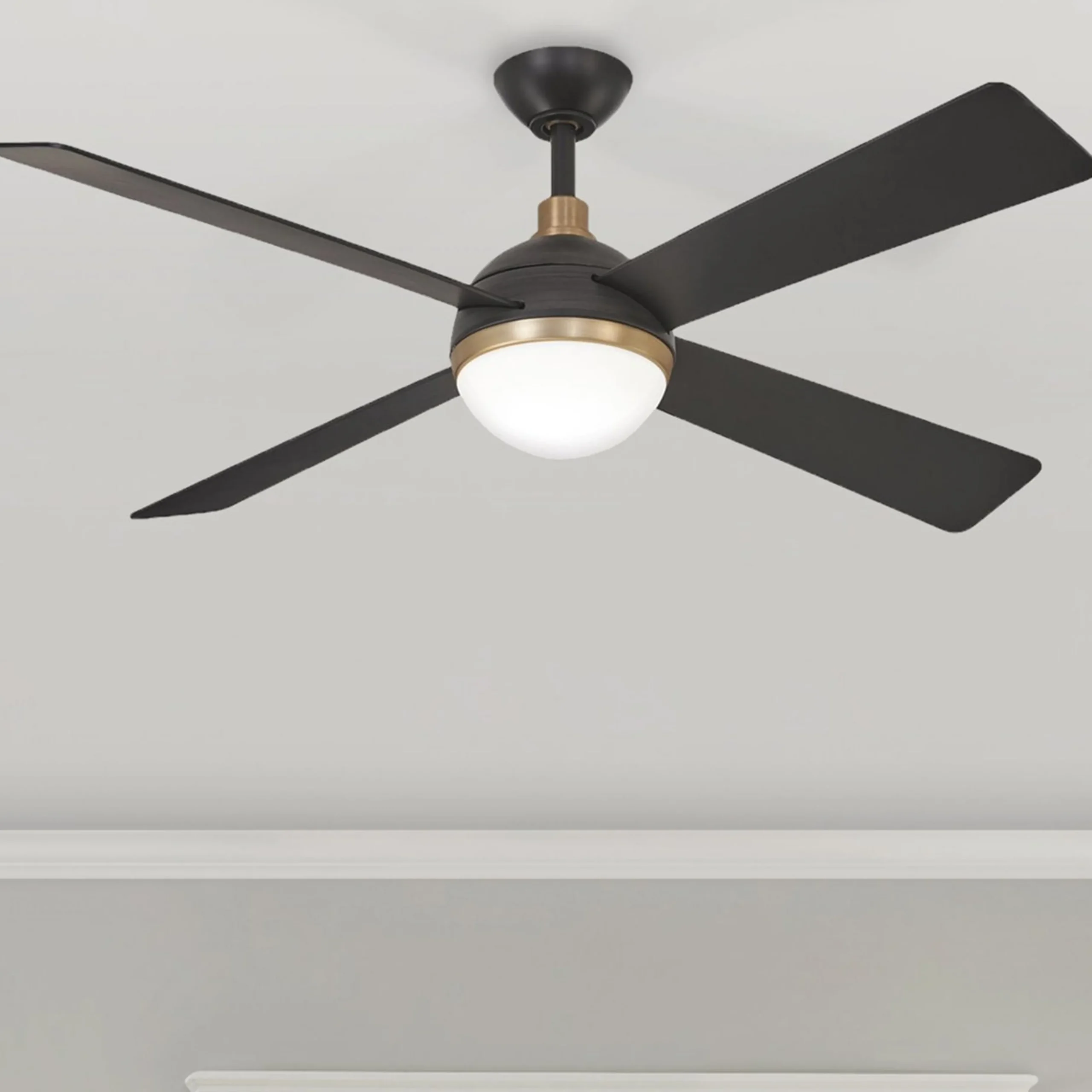 54" Modern Globe LED Ceiling Fan